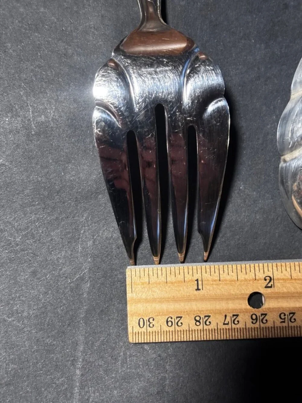 International Silverplate Interlude Pattern Serving Fork & Spoon Set Vintage 70s